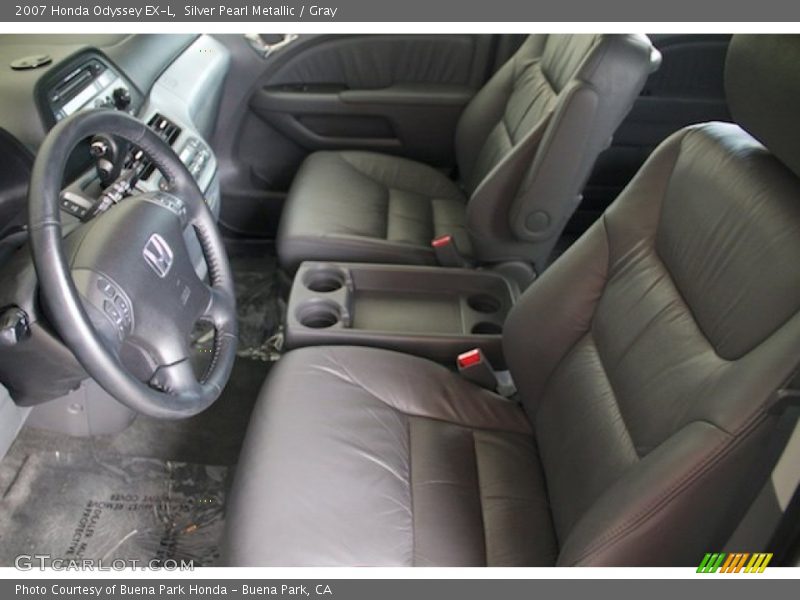 Silver Pearl Metallic / Gray 2007 Honda Odyssey EX-L