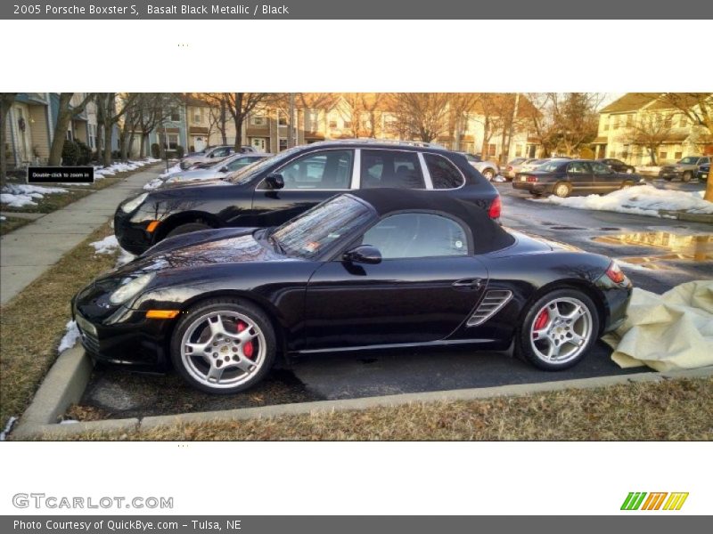 Basalt Black Metallic / Black 2005 Porsche Boxster S
