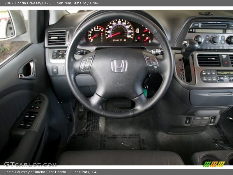 Silver Pearl Metallic / Gray 2007 Honda Odyssey EX-L