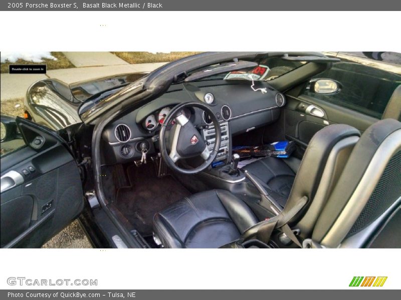 Basalt Black Metallic / Black 2005 Porsche Boxster S