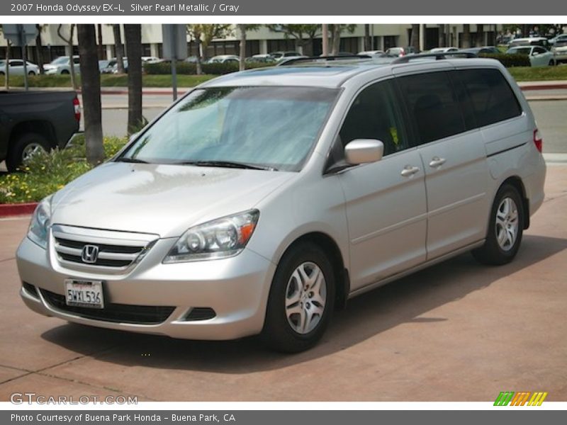 Silver Pearl Metallic / Gray 2007 Honda Odyssey EX-L