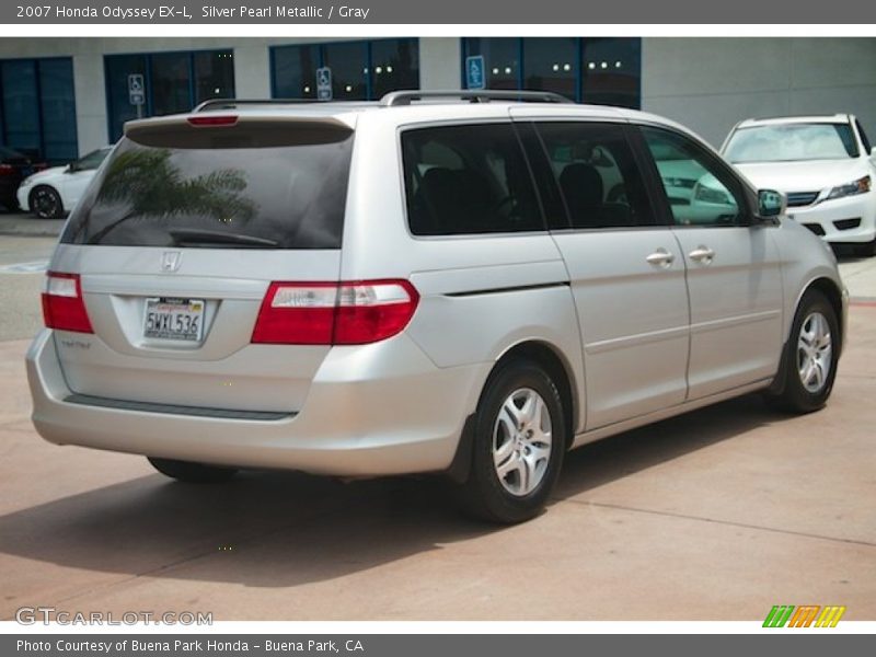 Silver Pearl Metallic / Gray 2007 Honda Odyssey EX-L