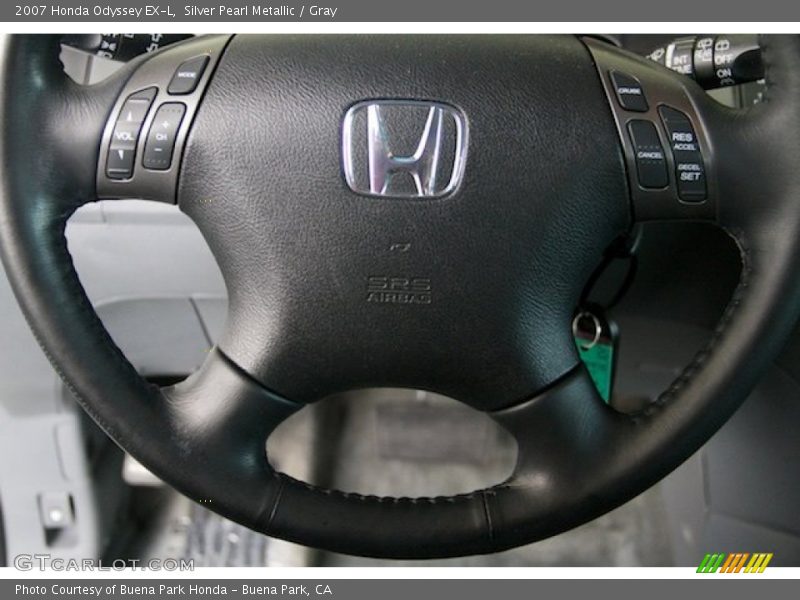 Silver Pearl Metallic / Gray 2007 Honda Odyssey EX-L