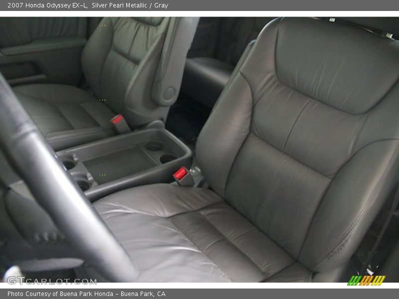 Silver Pearl Metallic / Gray 2007 Honda Odyssey EX-L