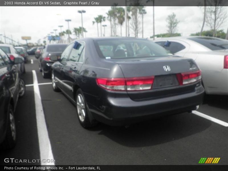 Graphite Pearl / Gray 2003 Honda Accord EX V6 Sedan