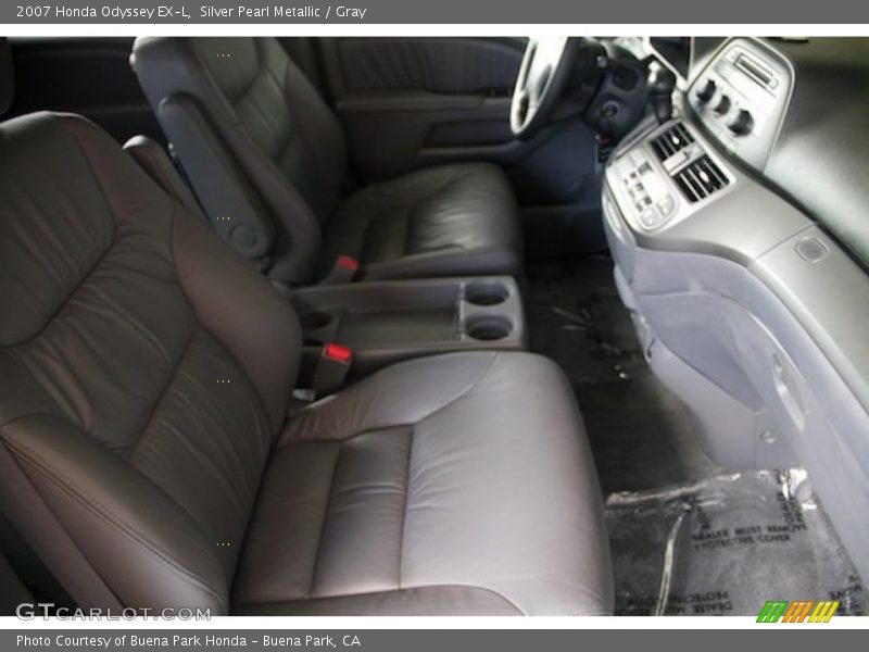 Silver Pearl Metallic / Gray 2007 Honda Odyssey EX-L