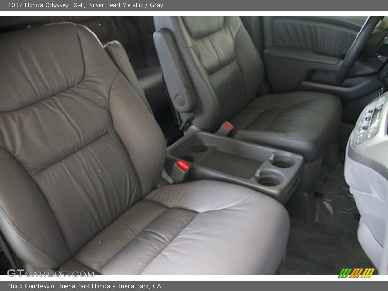 Silver Pearl Metallic / Gray 2007 Honda Odyssey EX-L