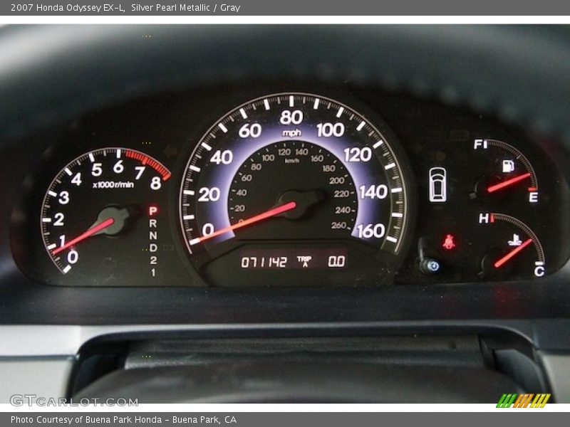 Silver Pearl Metallic / Gray 2007 Honda Odyssey EX-L
