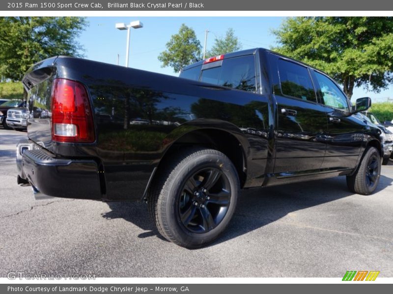 Brilliant Black Crystal Pearl / Black 2015 Ram 1500 Sport Crew Cab