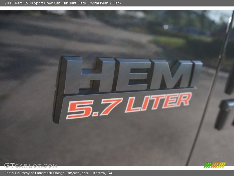 Brilliant Black Crystal Pearl / Black 2015 Ram 1500 Sport Crew Cab