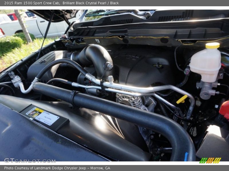 Brilliant Black Crystal Pearl / Black 2015 Ram 1500 Sport Crew Cab