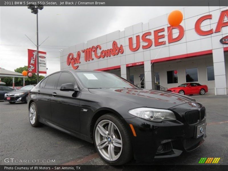 Jet Black / Cinnamon Brown 2011 BMW 5 Series 550i Sedan