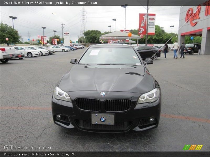 Jet Black / Cinnamon Brown 2011 BMW 5 Series 550i Sedan