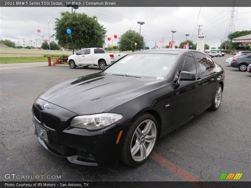 Jet Black / Cinnamon Brown 2011 BMW 5 Series 550i Sedan
