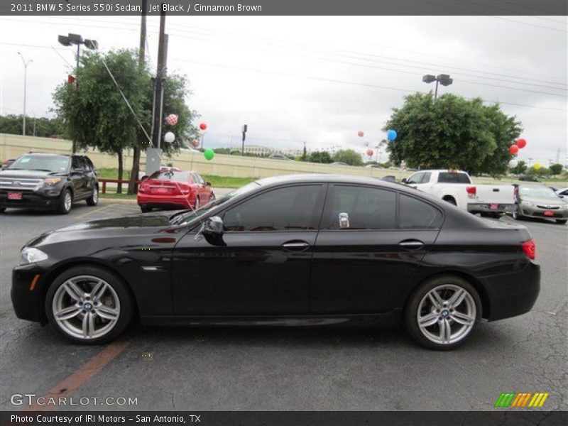 Jet Black / Cinnamon Brown 2011 BMW 5 Series 550i Sedan
