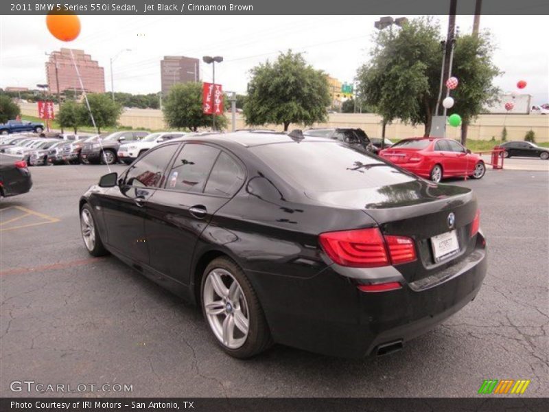 Jet Black / Cinnamon Brown 2011 BMW 5 Series 550i Sedan