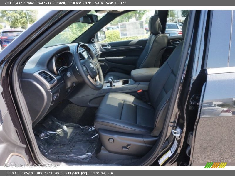 Brilliant Black Crystal Pearl / Black 2015 Jeep Grand Cherokee Summit