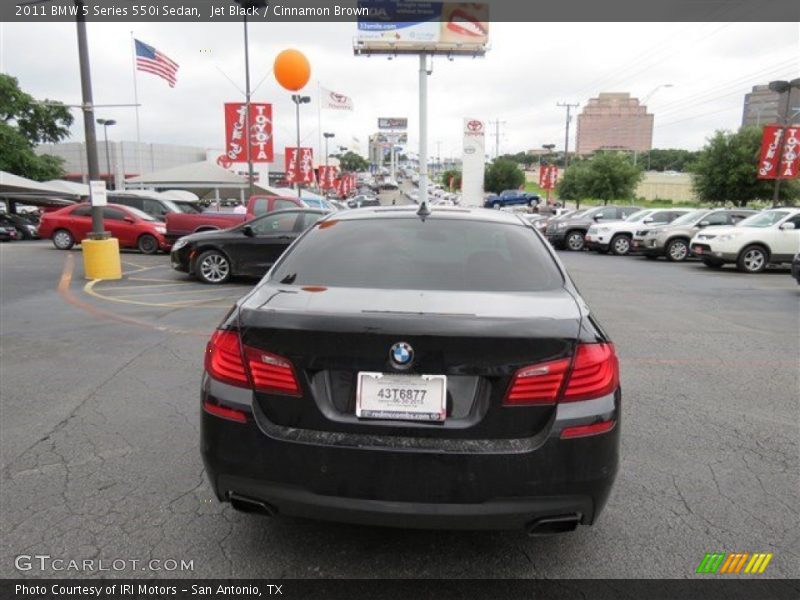 Jet Black / Cinnamon Brown 2011 BMW 5 Series 550i Sedan