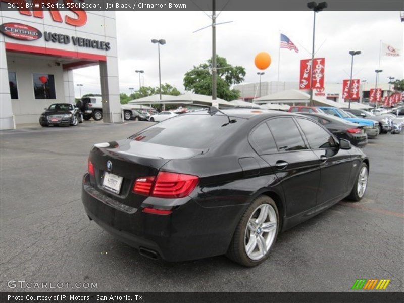Jet Black / Cinnamon Brown 2011 BMW 5 Series 550i Sedan