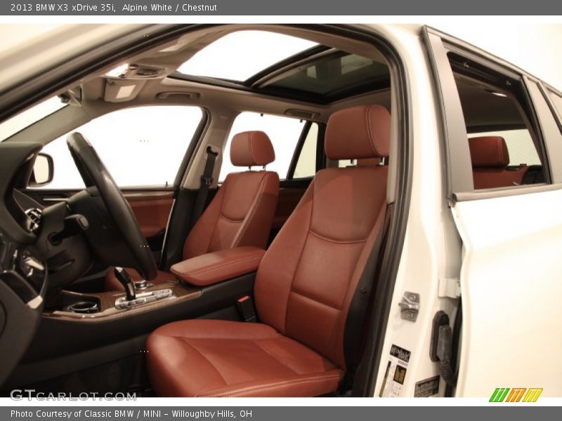 Alpine White / Chestnut 2013 BMW X3 xDrive 35i