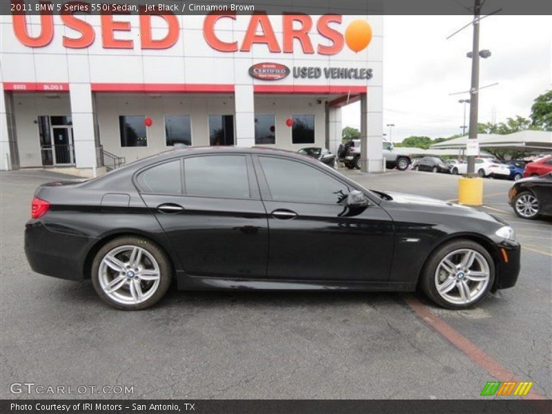 Jet Black / Cinnamon Brown 2011 BMW 5 Series 550i Sedan