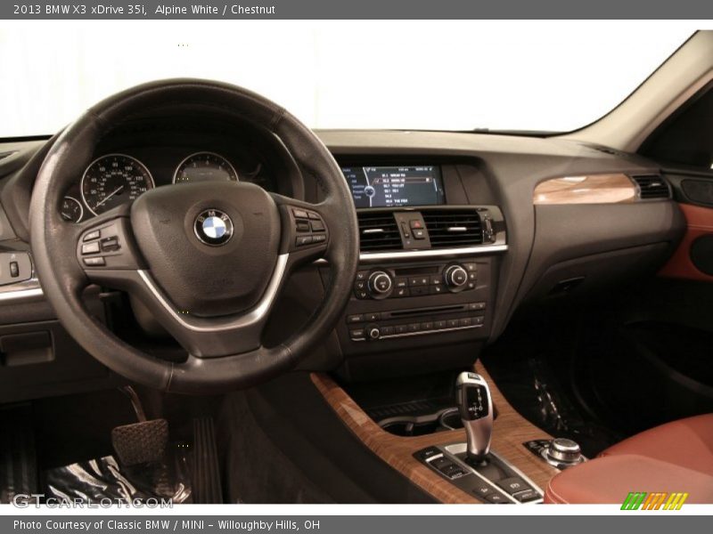 Alpine White / Chestnut 2013 BMW X3 xDrive 35i