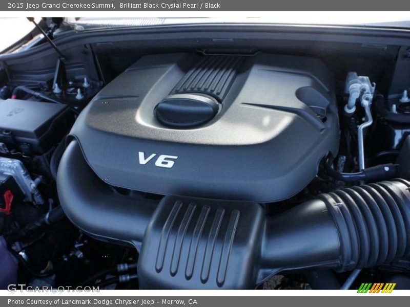 Brilliant Black Crystal Pearl / Black 2015 Jeep Grand Cherokee Summit