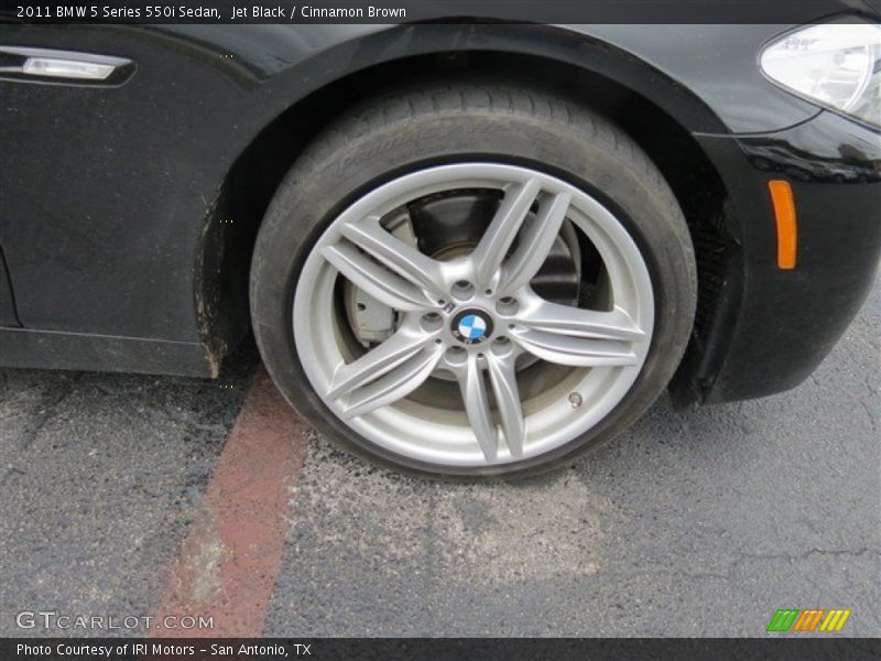 Jet Black / Cinnamon Brown 2011 BMW 5 Series 550i Sedan