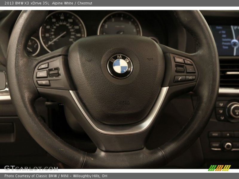 Alpine White / Chestnut 2013 BMW X3 xDrive 35i