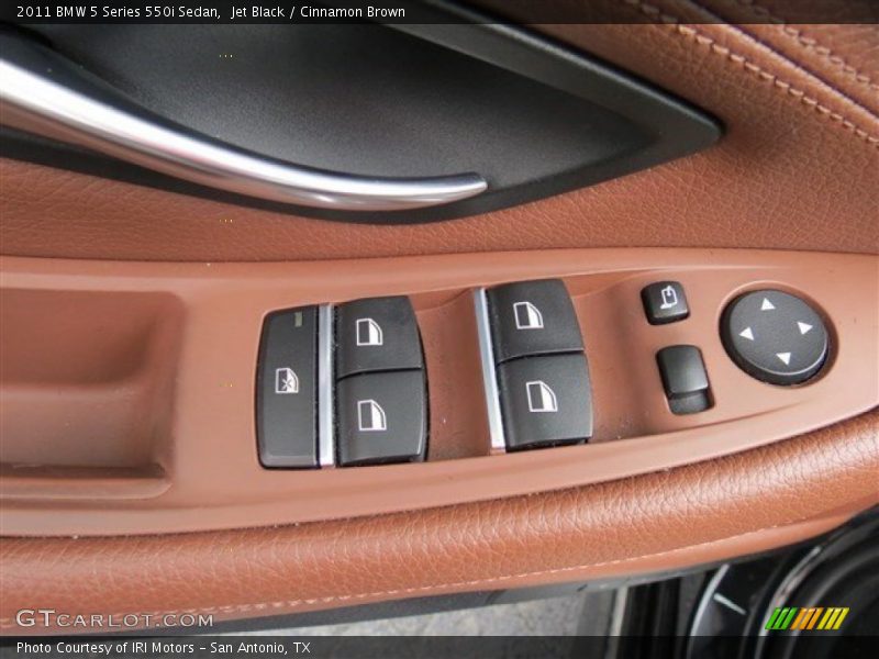 Jet Black / Cinnamon Brown 2011 BMW 5 Series 550i Sedan