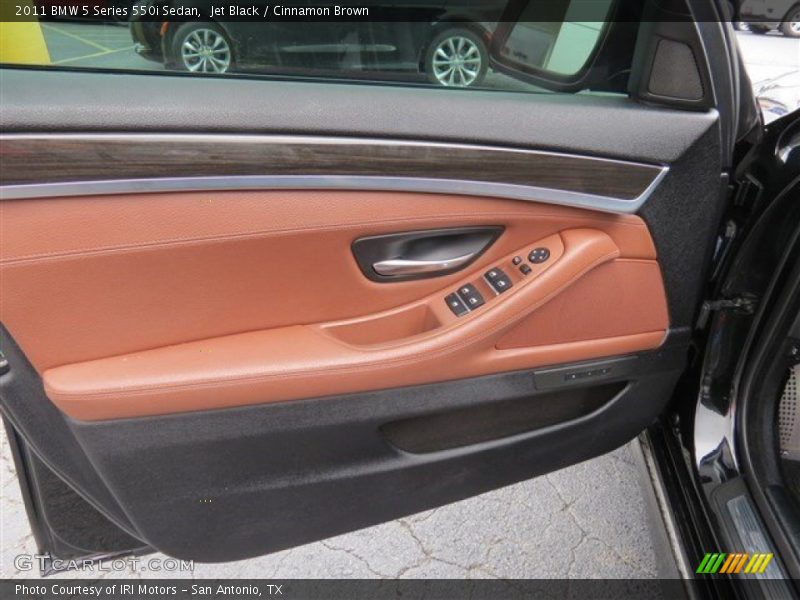 Jet Black / Cinnamon Brown 2011 BMW 5 Series 550i Sedan