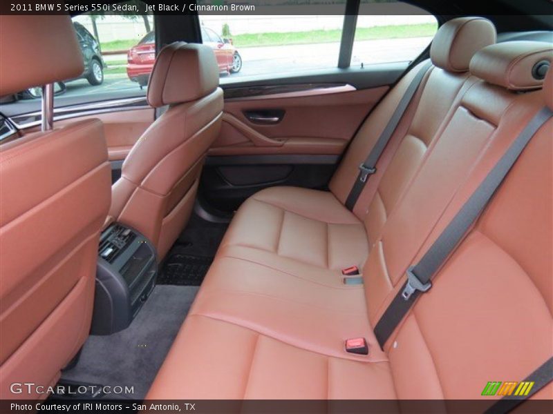 Rear Seat of 2011 5 Series 550i Sedan
