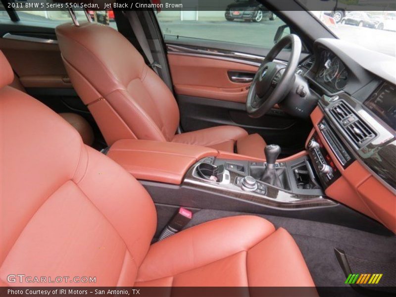 Jet Black / Cinnamon Brown 2011 BMW 5 Series 550i Sedan