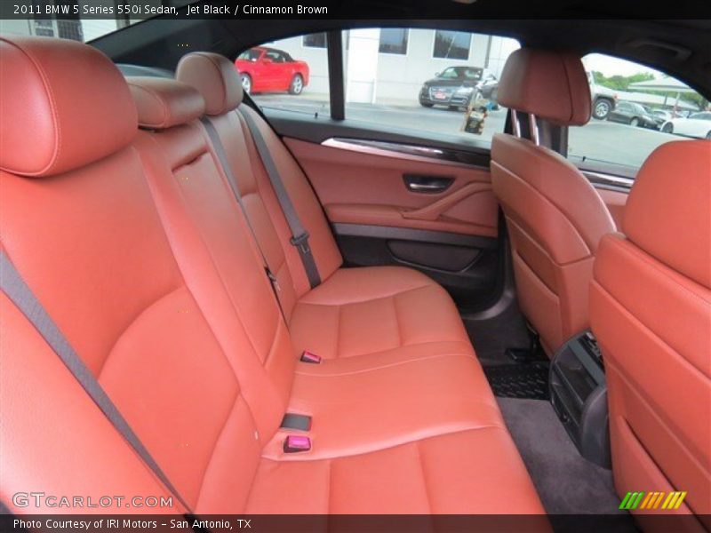Rear Seat of 2011 5 Series 550i Sedan