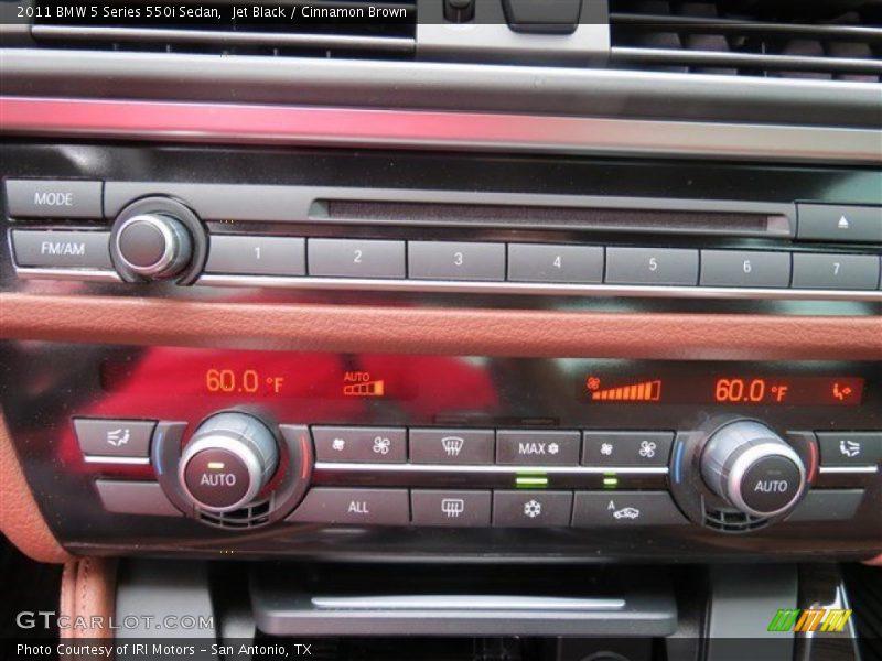 Controls of 2011 5 Series 550i Sedan