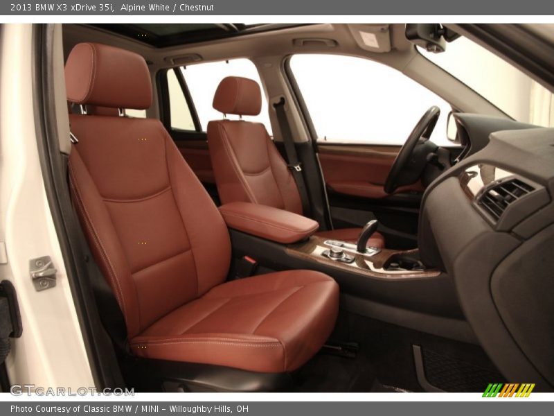 Alpine White / Chestnut 2013 BMW X3 xDrive 35i