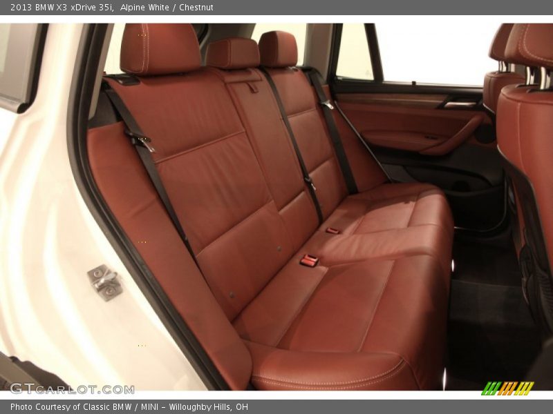 Alpine White / Chestnut 2013 BMW X3 xDrive 35i