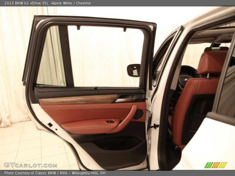 Alpine White / Chestnut 2013 BMW X3 xDrive 35i