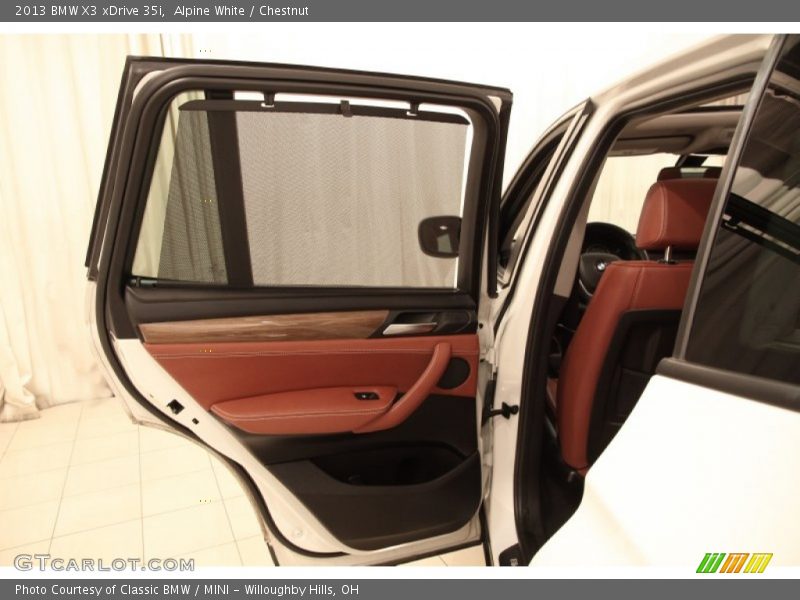 Alpine White / Chestnut 2013 BMW X3 xDrive 35i