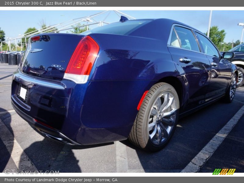 Jazz Blue Pearl / Black/Linen 2015 Chrysler 300 C