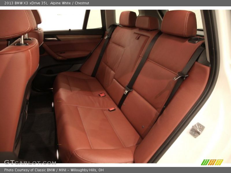 Alpine White / Chestnut 2013 BMW X3 xDrive 35i