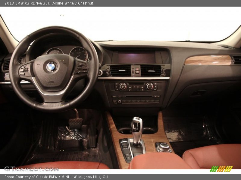 Alpine White / Chestnut 2013 BMW X3 xDrive 35i