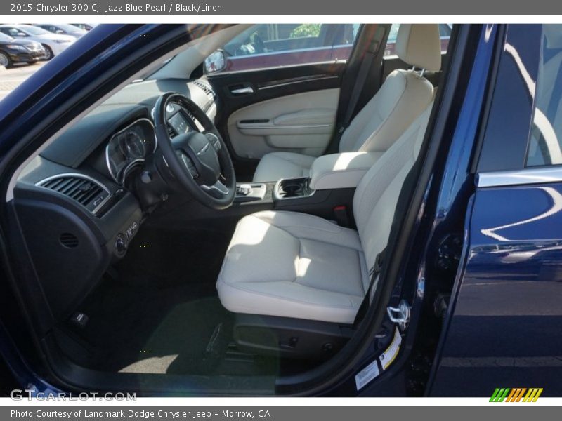 Jazz Blue Pearl / Black/Linen 2015 Chrysler 300 C