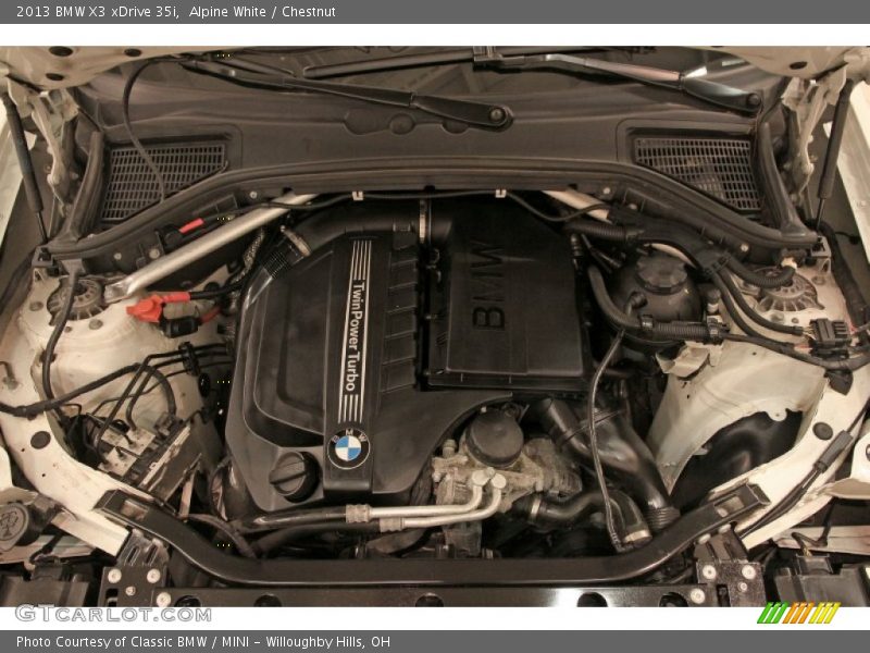 Alpine White / Chestnut 2013 BMW X3 xDrive 35i