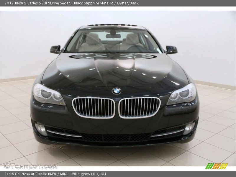 Black Sapphire Metallic / Oyster/Black 2012 BMW 5 Series 528i xDrive Sedan
