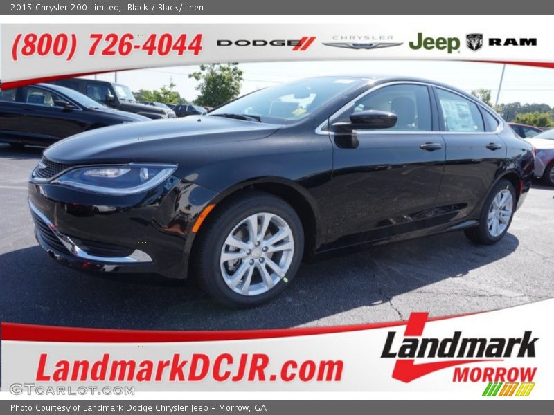 Black / Black/Linen 2015 Chrysler 200 Limited