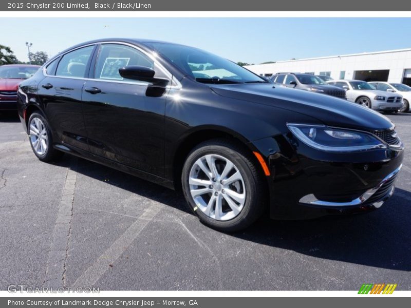 Black / Black/Linen 2015 Chrysler 200 Limited