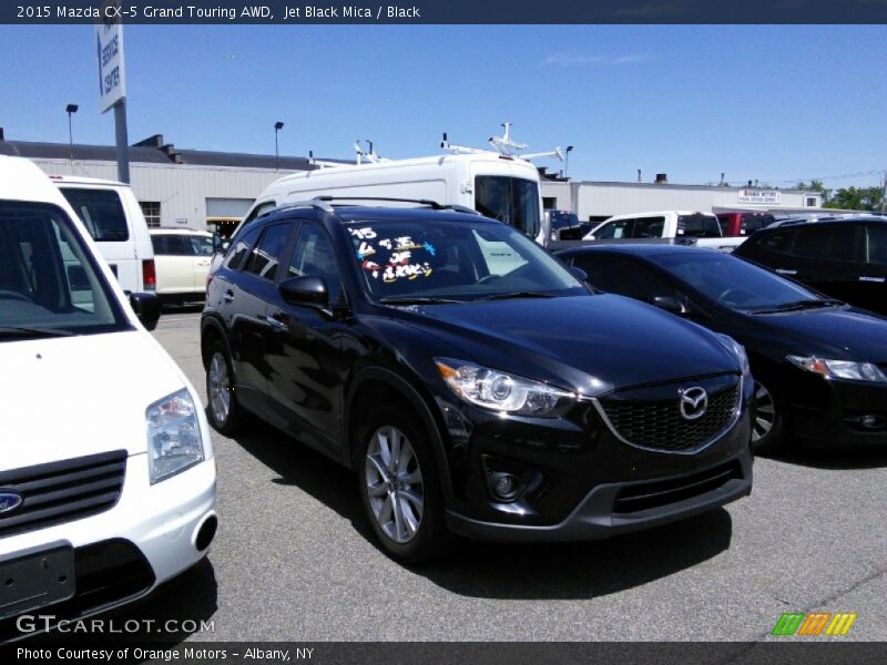 Jet Black Mica / Black 2015 Mazda CX-5 Grand Touring AWD