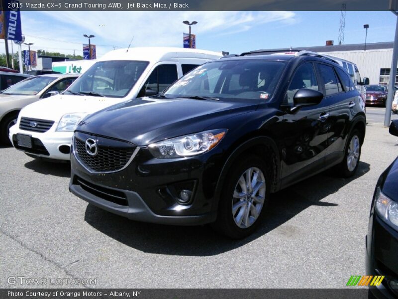 Jet Black Mica / Black 2015 Mazda CX-5 Grand Touring AWD