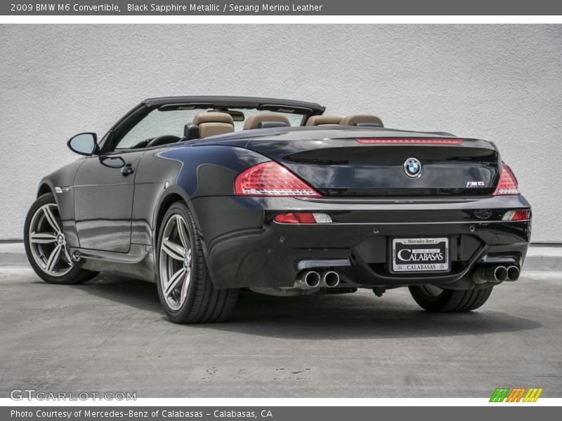 Black Sapphire Metallic / Sepang Merino Leather 2009 BMW M6 Convertible